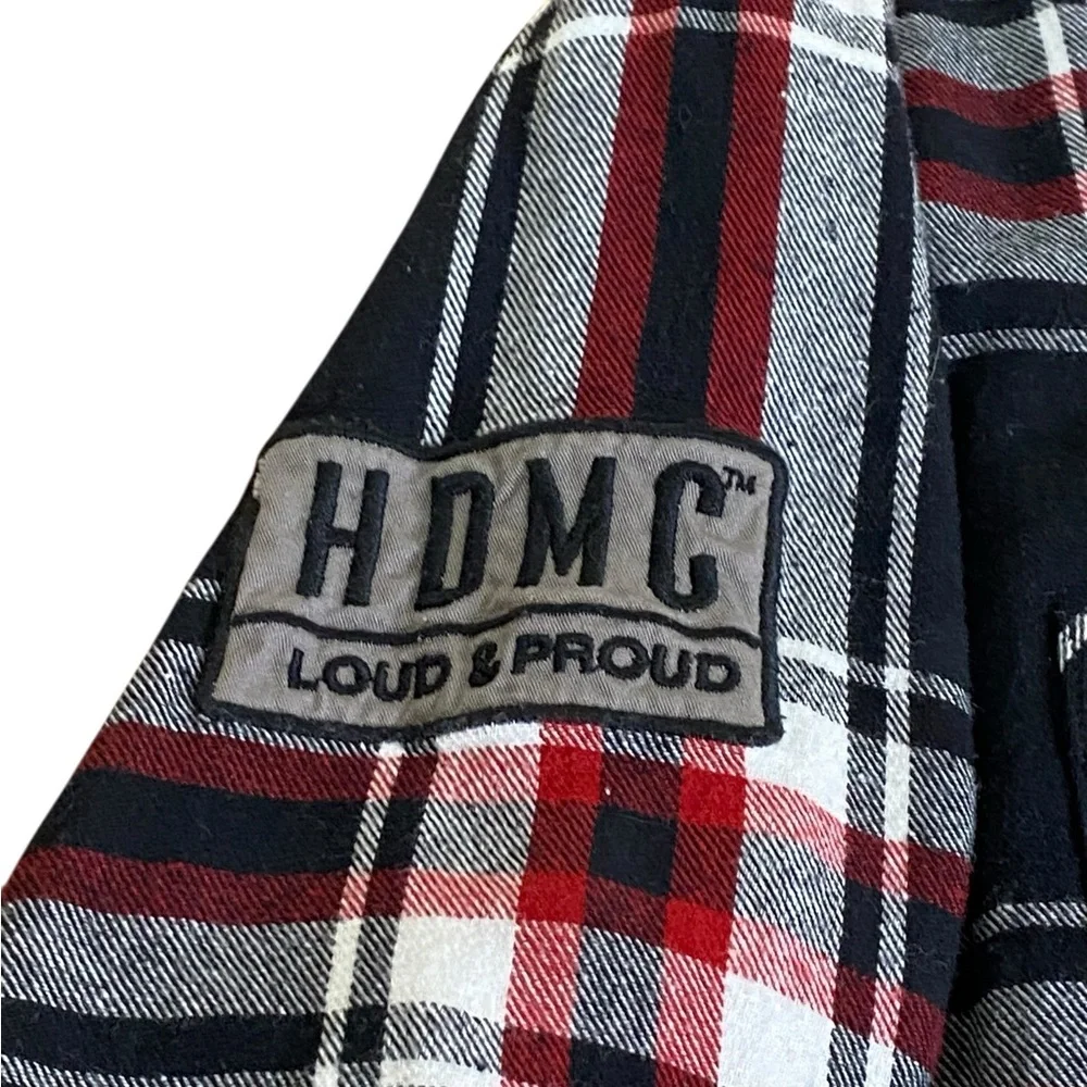 Harley Davidson Plaid Long Sleeve Flannel Elbow Patch Shirt
Men’s Size L slim - Picture 8 of 11